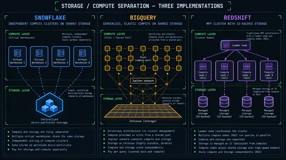 Illustration for: Snowflake vs. BigQuery vs. Redshift: Choosing a Cloud Data Warehouse in 2026